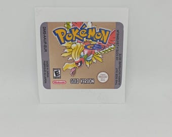 Label / Sticker For POKEMON GOLD (EUR) Pokemon Nintendo Gameboy Cartridges