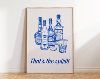 That's the Spirit (Blue) - Art Print