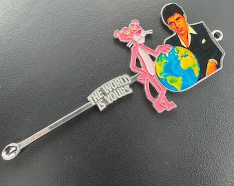 Pink panther / scarface mini spoon