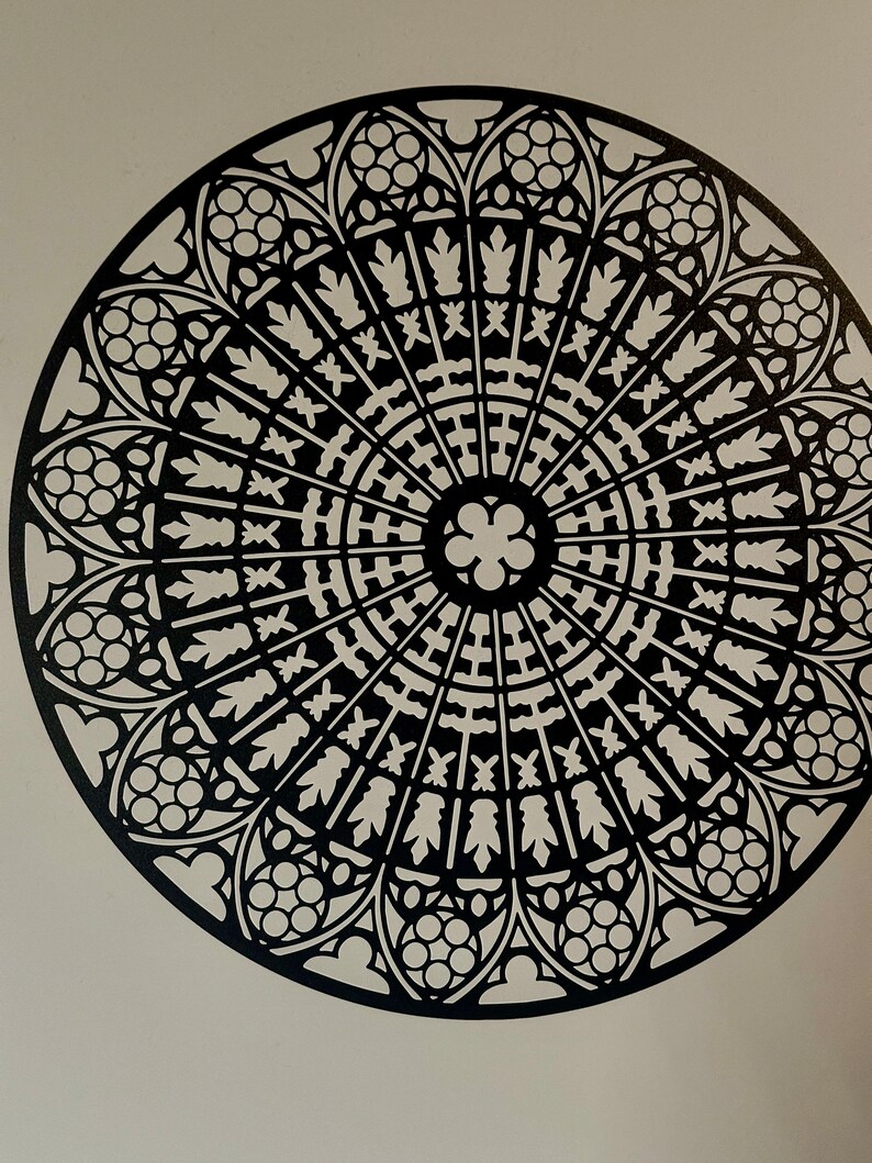 Rose Window Notre Dame De Strasbourg Cathedral / Aluminum Painting
