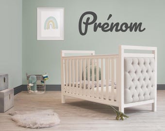 Personalized Name Sticker – Vinyl Decal for Baby and Child's Room – Wall Decor, 24 Colors, Personalized Text, Baby Shower Gift