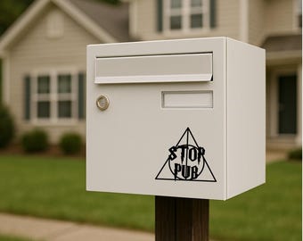 No Junk Mail sticker, mailbox sticker, No Junk Mail sticker, mailbox decoration, wizard decoration