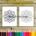 100 Colorful Mandala Digital Download Coloring Book Pages for - Etsy