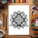 100 Colorful Mandala Digital Download Coloring Book Pages for - Etsy