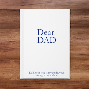 Carnet cartonné bien pensé pour les papas, cadeau inspirant pour la fête des pères, cadeau personnalisé pour papa, journal guidé de réflexion, [...]