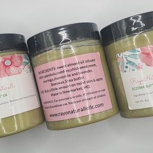 Eczema Skincare Butter: Natural & Organic, Calming Herbs (8oz)