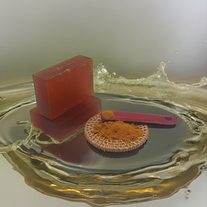 Turmeric bar soap , Turmeric kojic acid face and body bar soap.