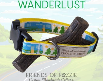 Motorhome dog collar, camping dog collar