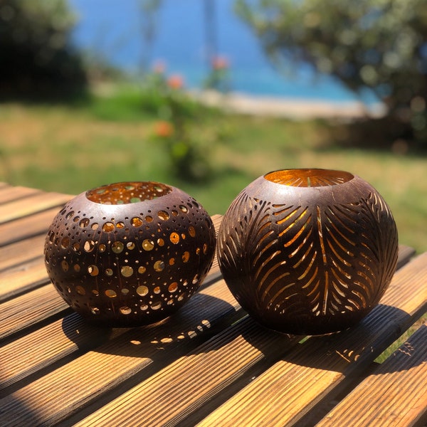Coconut Candle Holder