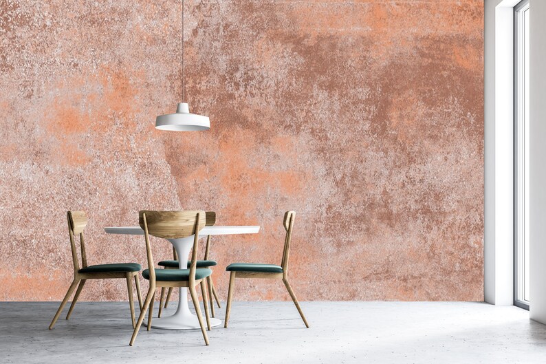 Rusty Metal Wallpaper, Copper Wallpaper Peel and Stick, Industrial