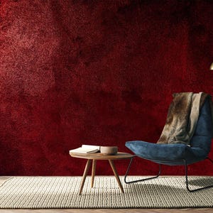 Rote Tapete mit Strukturmuster,Rotes Wandbild,Rote Antike Wandkunst,Rotes altes Papier,Selbstklebend,Vlies
