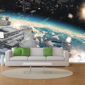 Starwars Stormtroopers Tapete, Stormtroopers Tapete, Starwars Wandkunst, Best Movie Wanddruck, selbstklebend, abziehen und aufkleben, nicht gewebt