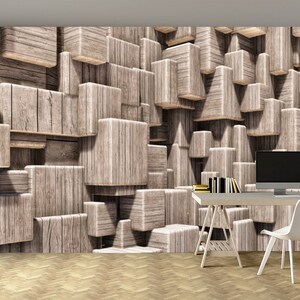 Carta da parati con motivo geometrico, speciale motivo geometrico in rilievo, elegante decorazione murale, autoadesiva, stacca e attacca, non tessuta