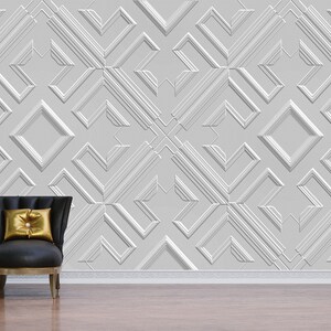 Carta da parati effetto cartongesso staccabile e attaccabile, design della parete in cartongesso non tessuto, parete in cartongesso geometrica, autoadesiva, staccabile e attaccabile, non tessuto