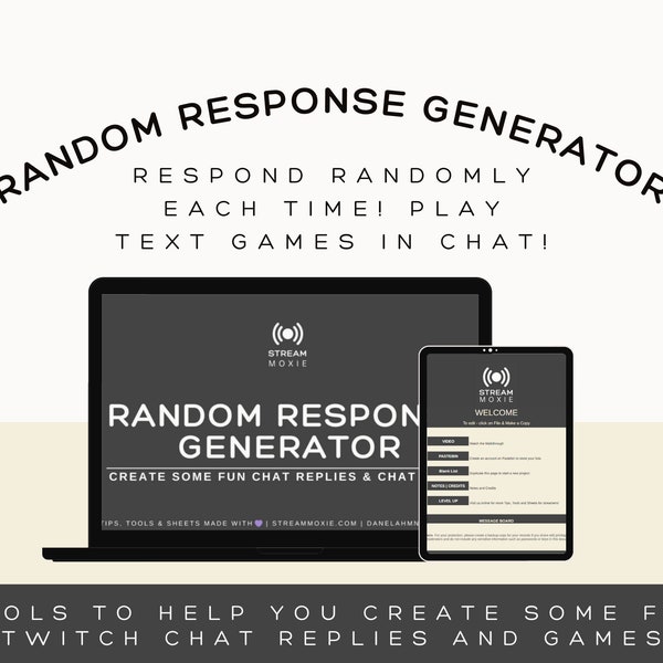 Random Response Generator for your Twitch Chat