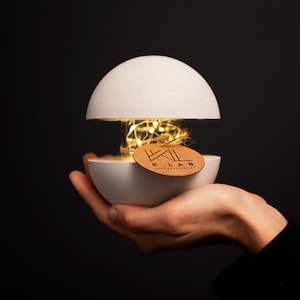 Concrete Lamp | Minimalist lamp | Moon lamp | small lamp | battery lamp | Fairy lights