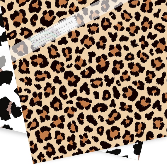 Leopard Print Scrapbook Paper