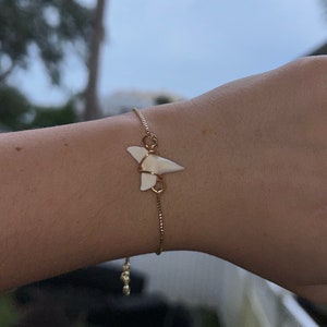 Shark Tooth Bracelet, Handmade, Anti Tarnish Gold Adjustable Band, Customizable Gift Box Option