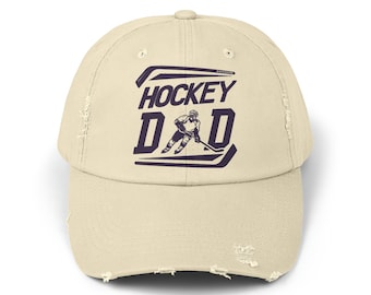 Gorra o sombrero desgastado de Hockey Dad