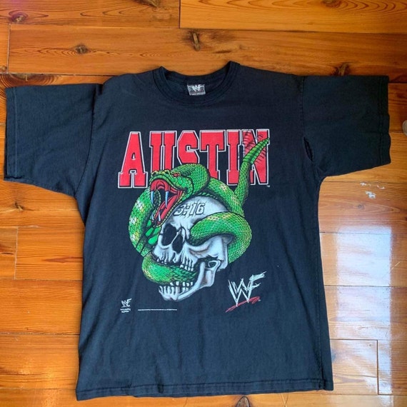 Stone Cold Steve Austin 1999 shirt/ skull with sn… - image 1