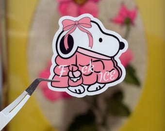 F Ice Snoopi Sticker
