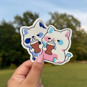 Cats and Coffee Stickers
