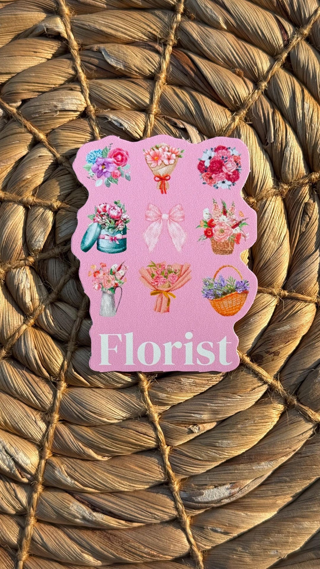 Floavour Poster Sticker Floral Bouquet Vinyl Sticker: Florist Gift - Etsy