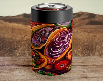 Taco Party Koozie Cinco De Mayo Taco Can Cooler Koozie Cinco De Mayo Taco Beer Sleeve Cinco De Mayo Can Insulator Fiesta Koolie For 12oz Can