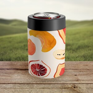 Buntes Obst Edelstahl Dose Koozie Geschenk für Obstliebhaber Dosenhalter für 12 Unzen Dosen