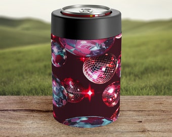 Can Insulator Wedding Party Drink Holder Bachelorette Disco Beer Sleeve For 12oz Can