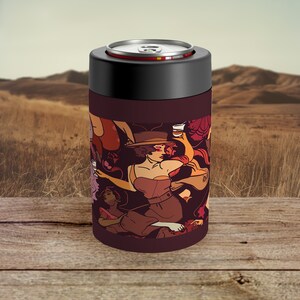 Boho Beer Sleeve Festival Musical Can Holder Beer Cozy Music Celebration Boho Can Insulator Champaign Koolie Live para lata de 12oz