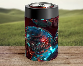 Party Can Cooler Wedding Disco Can Holder Coozie Bachelorette Beer Sleeve Coozie Bachelor Disco Ball Coozie Wedding Koozie For 12oz Can