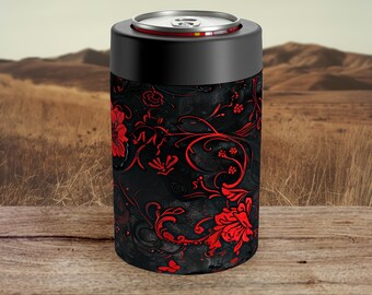 Can Cooler Gift For Her Floral Gift For Mom Koozie Gift For Mother Beverage Insulator For 12oz Can