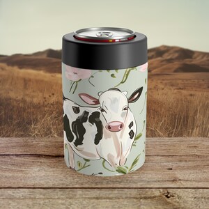 Kuh Koozie für Sie Picknick Coozie Geschenk für Mama Dosenhalter zum Muttertag Metall Koozie für 12 Unzen Dose