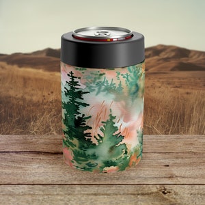 Drink Holder Gift Mountain Beverage Insulator Gift Mountain Can Cooler Gift Mountain Coozie Gift For 12oz Can