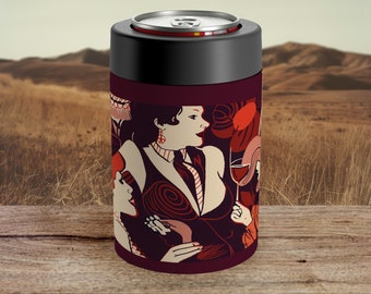 Boho Chic Koozie Birthday Celebration Girl Can Cooler Koozie Birthday Bash Boho Beer Sleeve Party Girl Coozie For 12oz Can