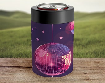 Koozie Festival Beer Sleeve Disco Can Insulator Concert Drink Holder For 12oz Can