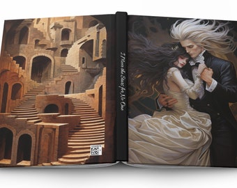 Enchanted Fantasy Labyrinth Art Journal- I Move the Stars for No One- Goblincore- Labyrinth Inspired Hardcover Matte Journal
