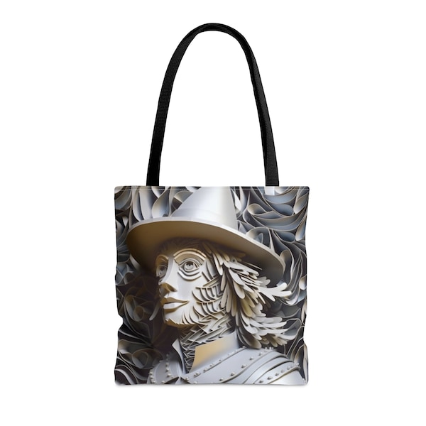 The Tinman- Wonderful Wizard of Oz- Paper Quilling Art Print Tote Bag (AOP)