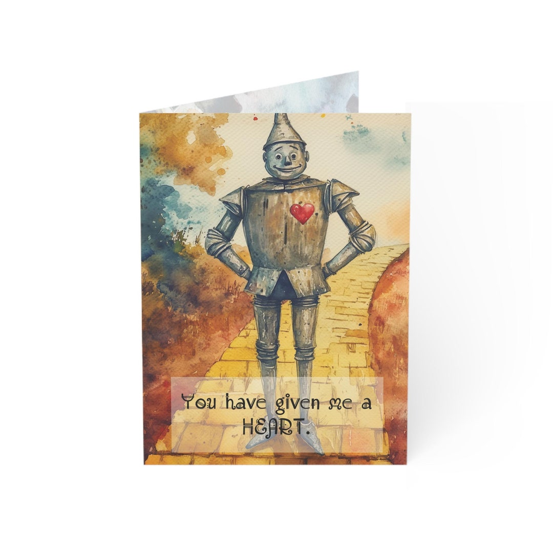 Tin Woodman Wonderful Wizard of Oz Valentine Greeting Cards - Coated ...