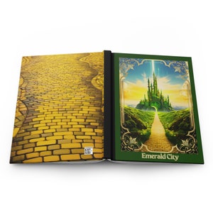 Emerald City Castle Towers- Wonderful Wizard of Oz- Art Print- Hardcover Journal Matte