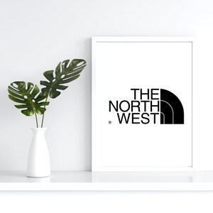 The North West - Wall Art - digital download - The North  - Size A4