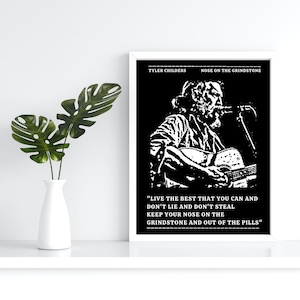 Tyler Childers - Nose on the grindstone - Wall Art - Country Music