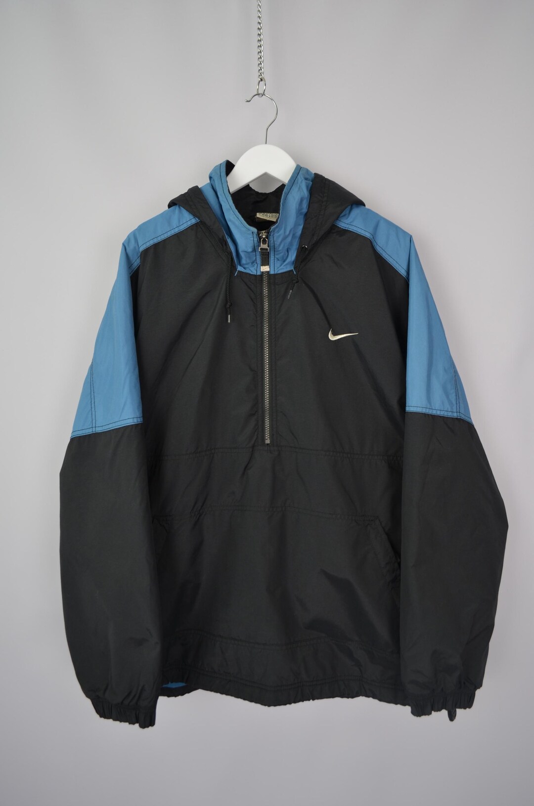 90s Vintage Nike 1/4 Zip Embroided Logo Nylon Anorak Jacket Size M 90s Vintage Nike 1/4 Zip Embroided Logo Nylon Anorak Jacket Size M