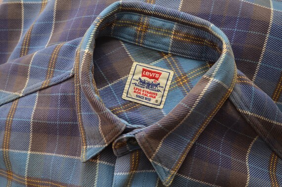 Chemise Femme Levi's En Flanelle à Carreaux - Taille XS, Bleue Multicolore, Très Bon état !