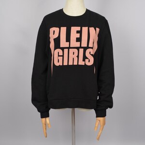 Womens Philipp Plein Plein Girls Logo Sweatshirt Black Size M