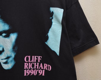Vintage Cliff Richard From A Distance Tour 1990-91 T Shirt Size M