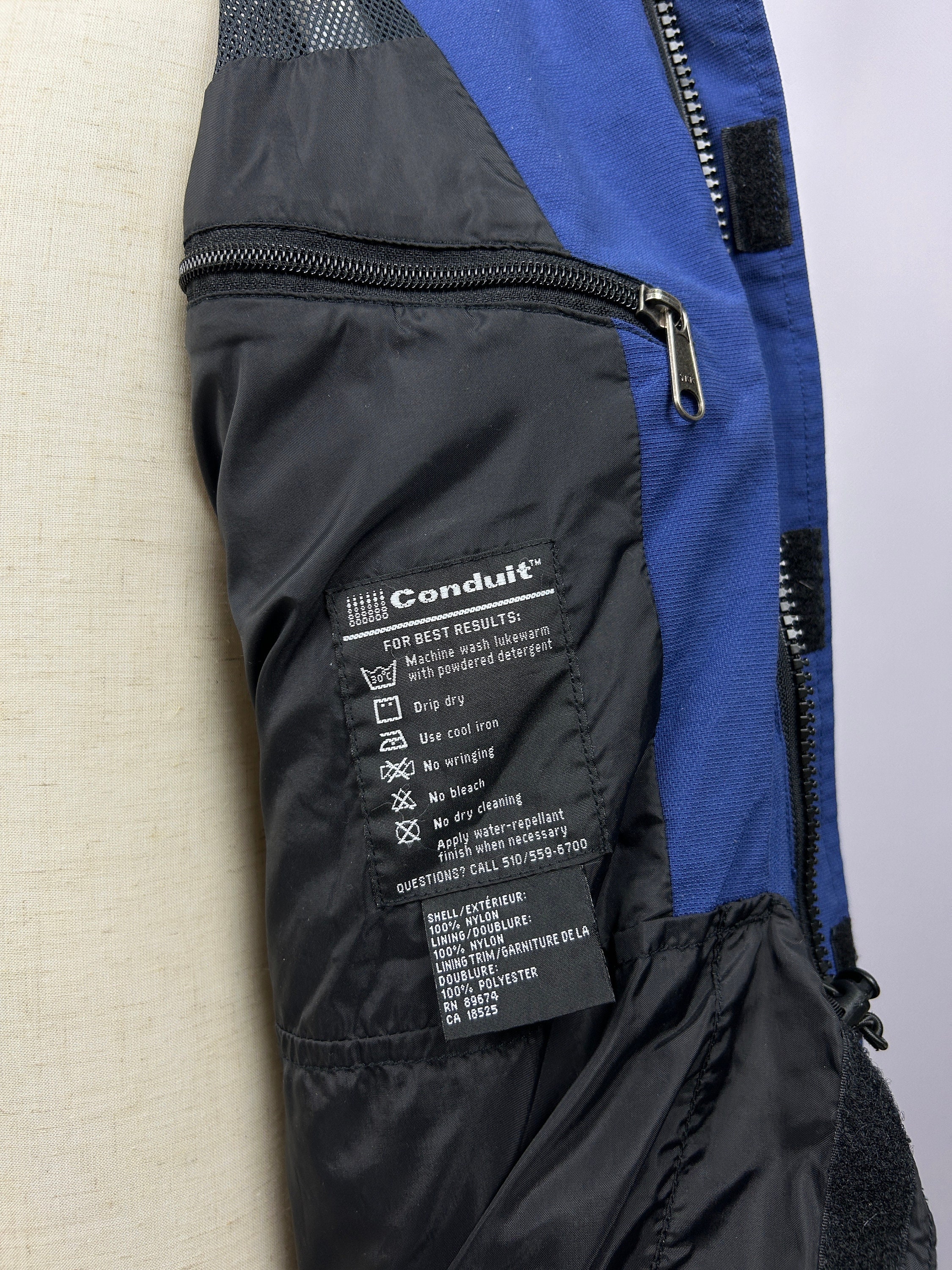 Mountain Hardwear Jacket Mens Blue Conduit Full Zip Hooded