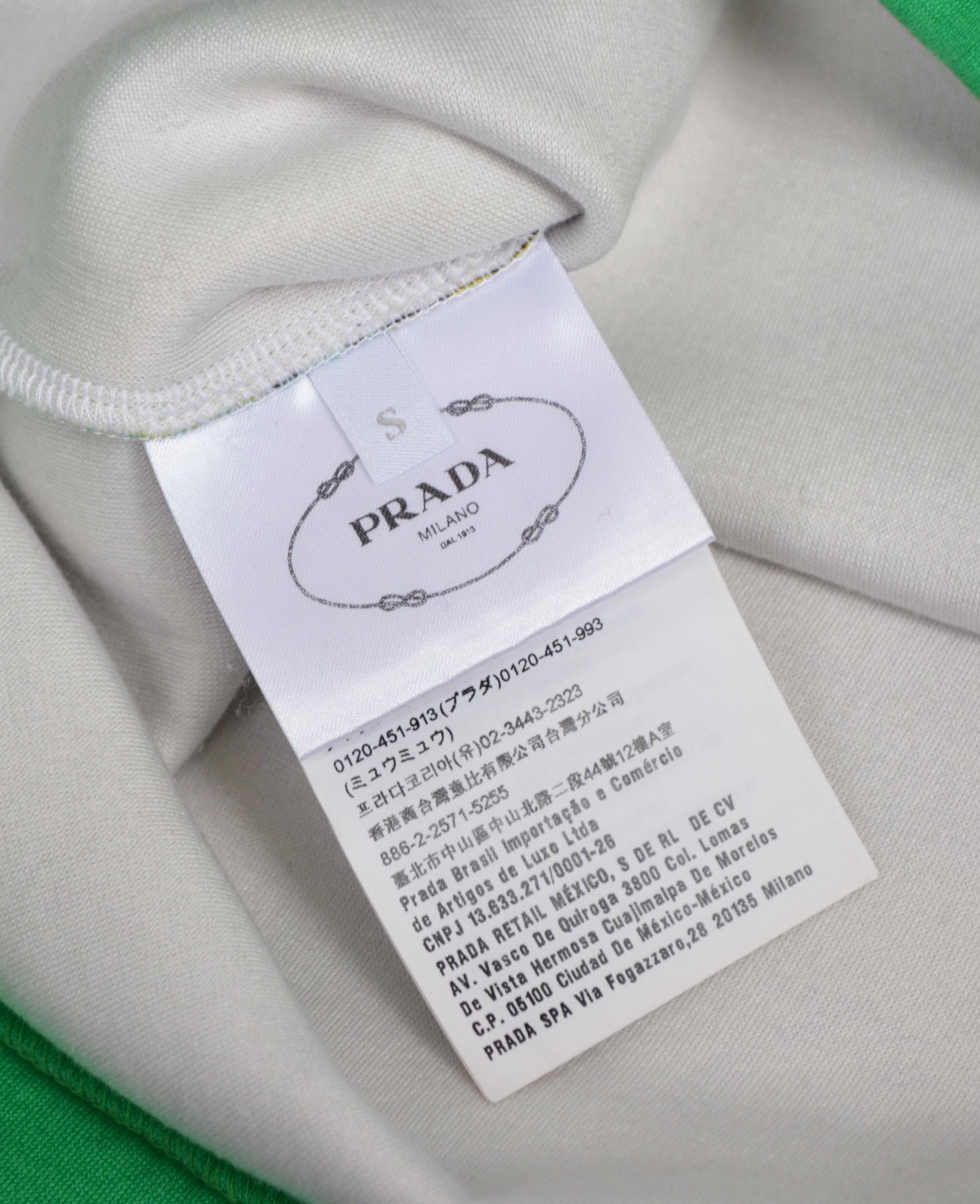 PRADA Special Edition Mermaid Flames Hoodie Size S Oversize VERY