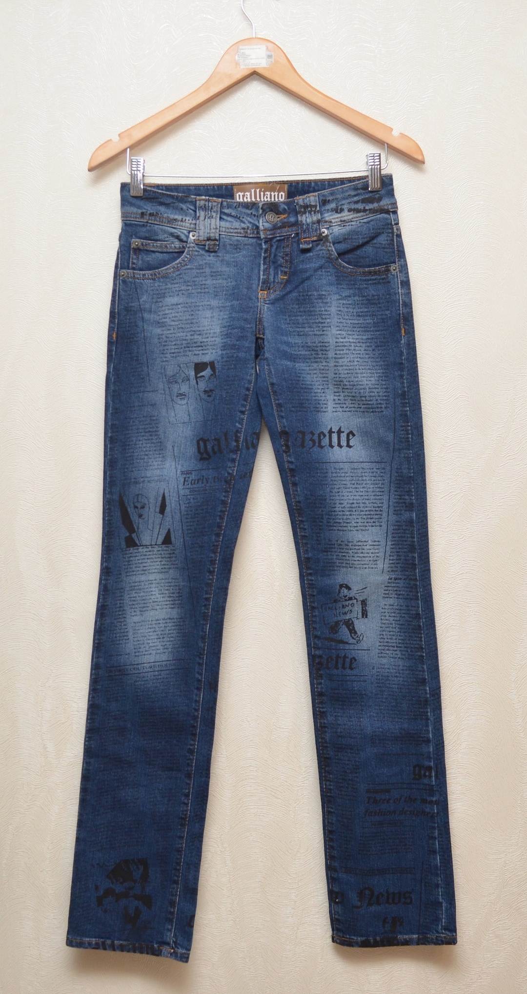 John Galliano Verde Cotton Women Jeans
